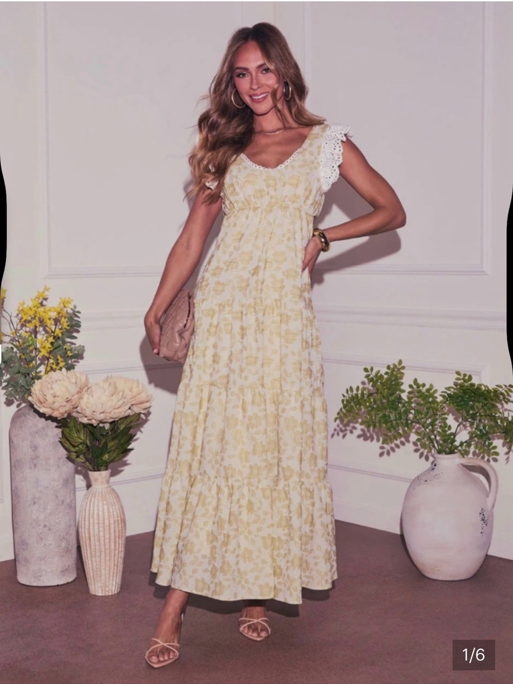 Blooming bliss tiered maxi